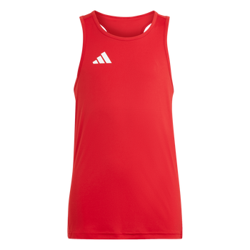 ADIDAS Adizero Team Kids Singlet (team power red 2/white) - Front View