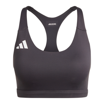 ADIDAS Adizero Essentials Run Medium-Support Sport-Bh Damen (black) - Front Center View
