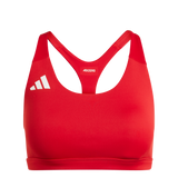 ADIDAS Adizero Essentials Run Medium-Support Sport-Bh Damen (team power red 2) - Front View