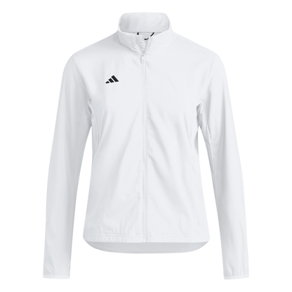 ADIDAS Adizero Essentials Laufjacke Damen (white) - Front View