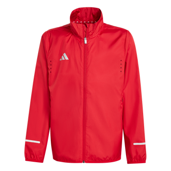ADIDAS Team Wind.Rdy Kids Jacke (team power red 2/REFLECTIVE SILVER) - Front Center View