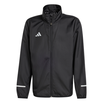 ADIDAS Team Wind.Rdy Kids Jacke (black/REFLECTIVE SILVER) - Front View