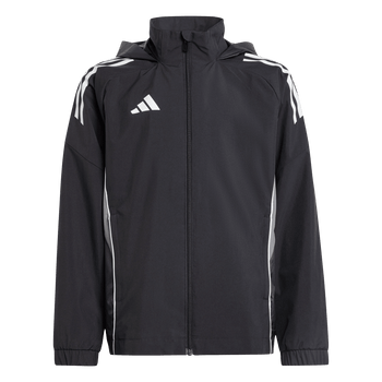 ADIDAS Tiro 25 Competition All-Weather Kids Jacke (black/team grey four) - Front Center View