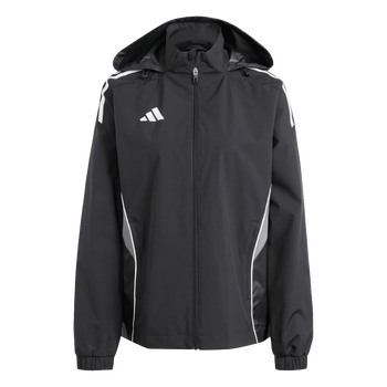 ADIDAS Tiro 25 Competition All-Weather Jacke Damen (black/team grey four) - Front Center View