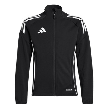 ADIDAS Tiro 25 Competition Kids Trainingsjacke (black/team grey four) - Front Center View