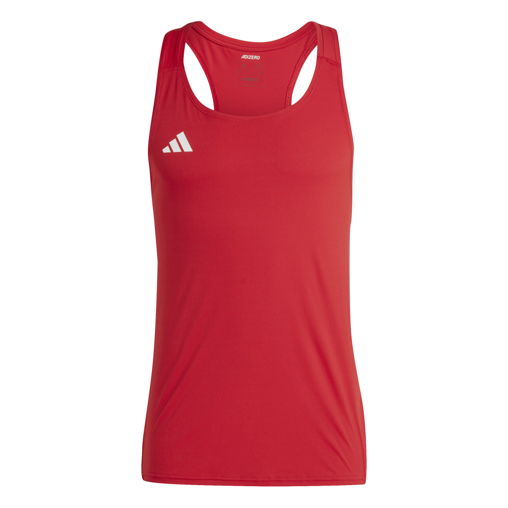 ADIDAS Adizero Essentials Running Singlet Herren (team power red 2) - Front View