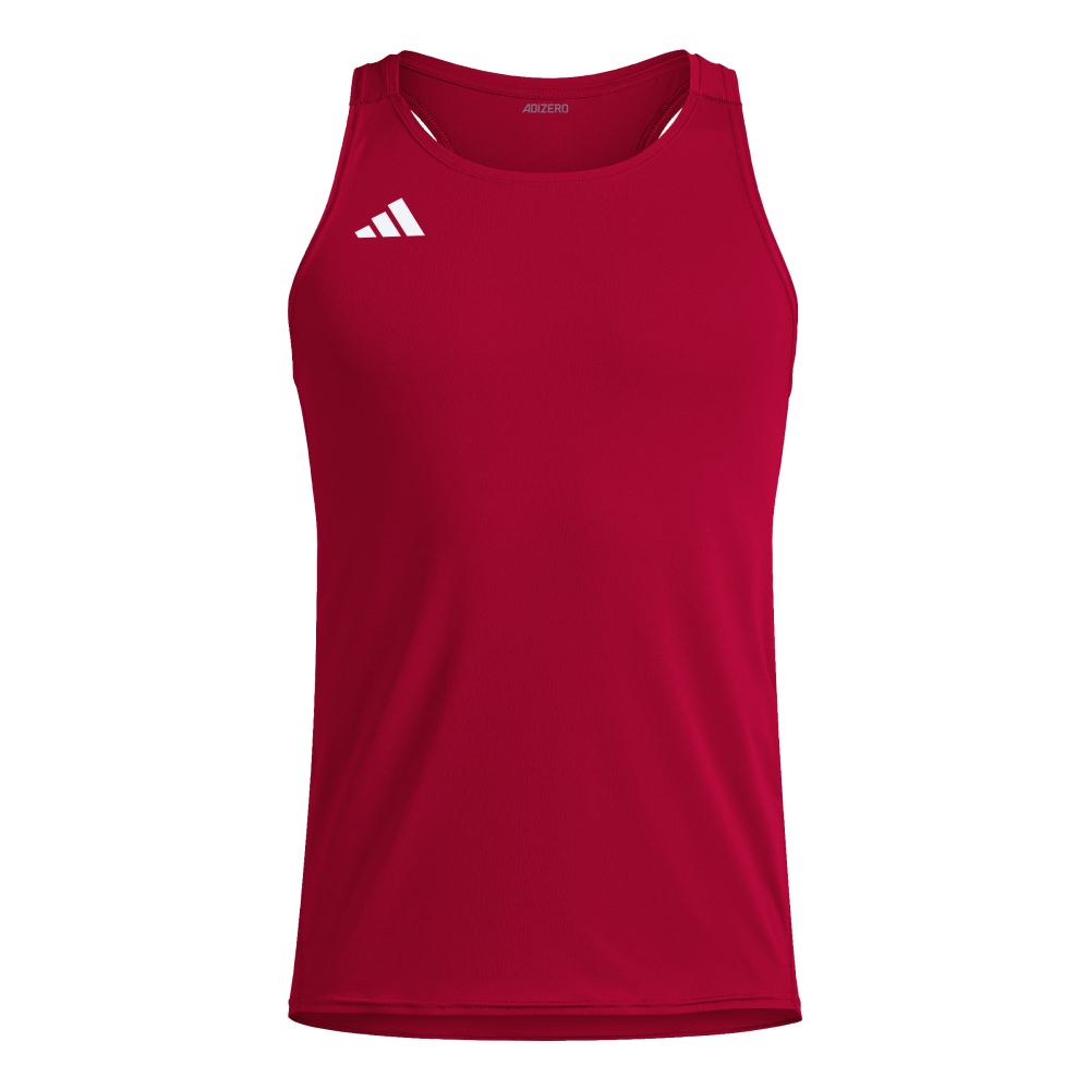 ADIDAS Adizero Essentials Running Singlet Herren (team power red 2) - Front View
