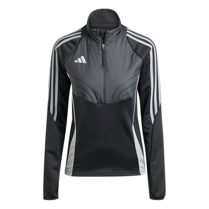 ADIDAS Tiro 24 Winterized Oberteil Damen (BLACK/LIGHT ONIX) - Front View