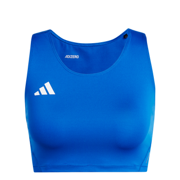 ADIDAS Adizero Essentials Running Crop-Top Damen (team royal blue) - Front View