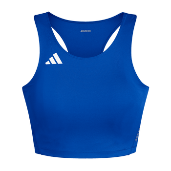 ADIDAS Adizero Essentials Running Crop-Top Damen (team royal blue) - Front View