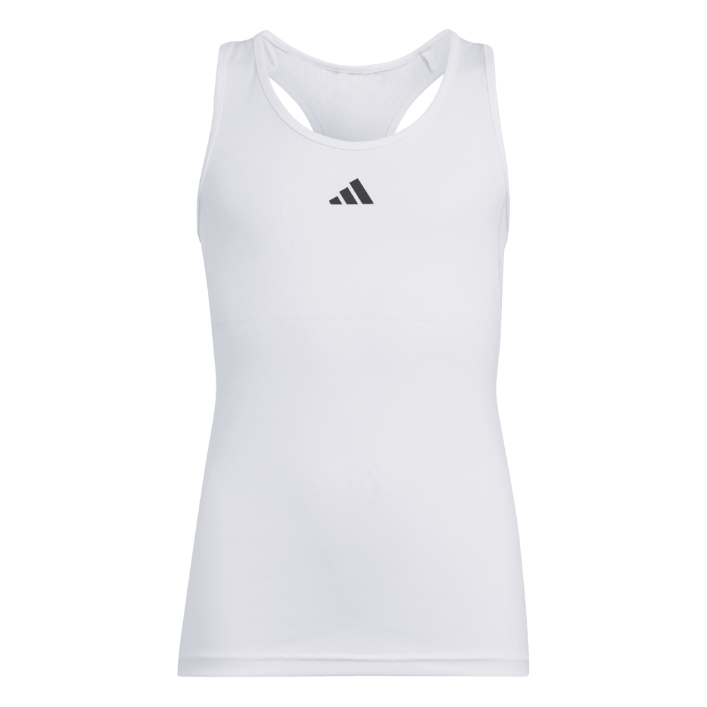 ADIDAS Techfit Kids Tanktop (white/black) - Front View