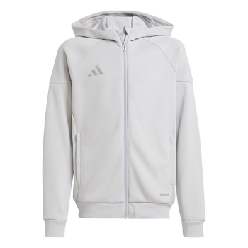ADIDAS Tiro 25 Kids Kapuzenjacke (team light grey) - Front View
