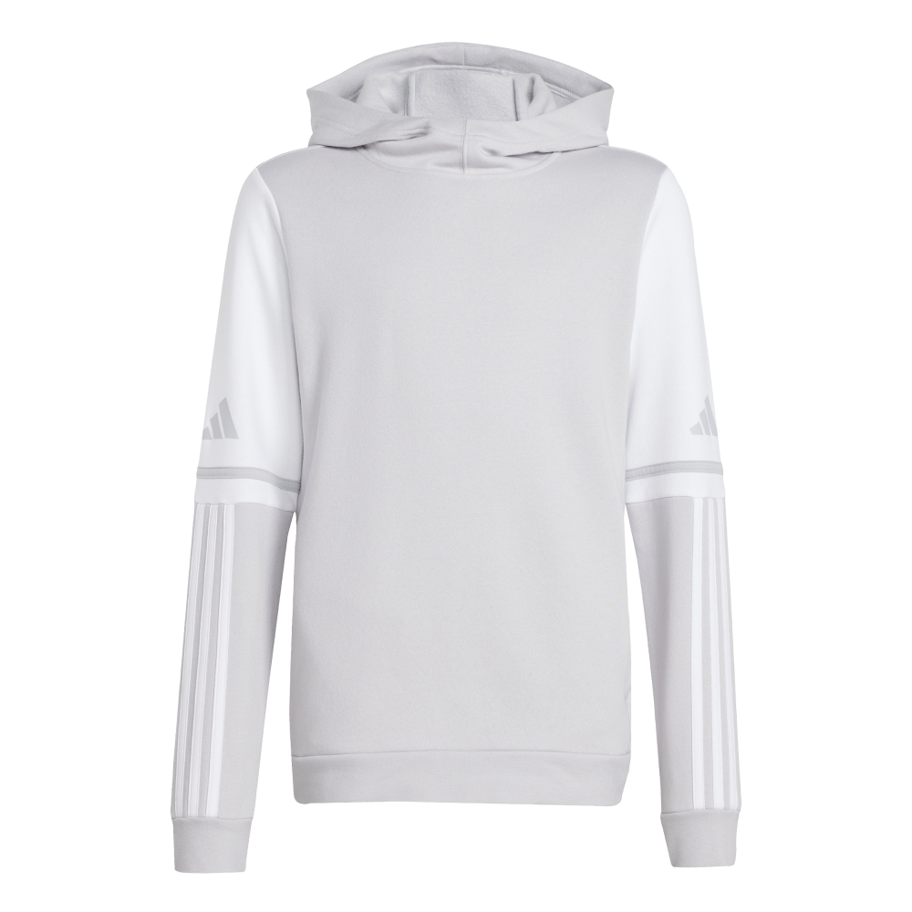 ADIDAS Squadra 25 Sweat Kids Hoodie (team light grey/white) - Front View