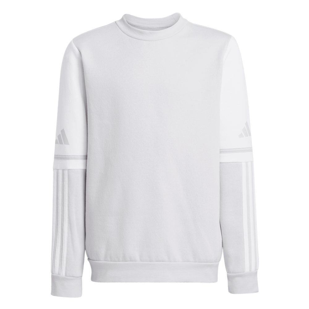 ADIDAS Squadra 25 Kids Sweatshirt (team light grey/white) - Front Center View