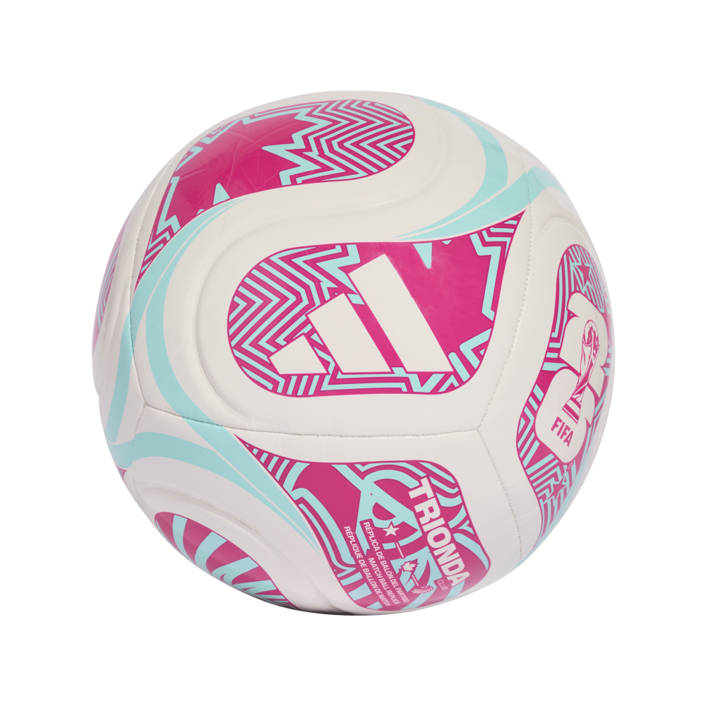 ADIDAS Fifa Fussball-Weltmeisterschaft™ Trionda Club Ball (white/flash aqua/shock pink) - Back Center View