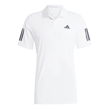 ADIDAS Club Tennis 3-Streifen Poloshirt Herren (white) - Front Center View