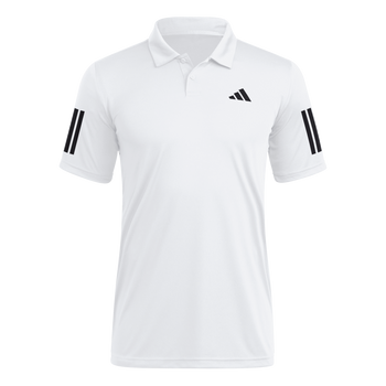 ADIDAS Club Tennis 3-Streifen Poloshirt Herren (white) - Front View