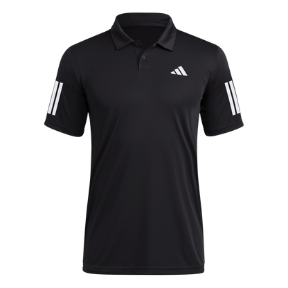 ADIDAS Club Tennis 3-Streifen Poloshirt Herren (black) - Front View