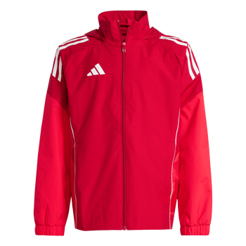 ADIDAS Tiro 25 Competition All-Weather Kids Jacke (team power red 2/pure ruby) - Front Center View