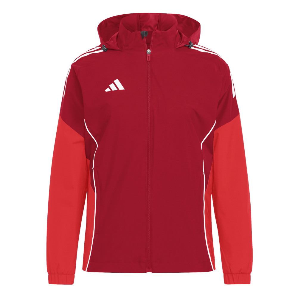 ADIDAS Tiro 25 Competition All-Weather Jacke Damen (team power red 2/pure ruby) - Front View