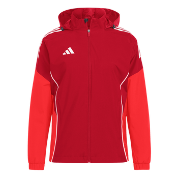 ADIDAS Tiro 25 Competition All-Weather Jacke Damen (team power red 2/pure ruby) - Front View