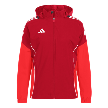 ADIDAS Tiro 25 Competition All-Weather Jacke Damen (team power red 2/pure ruby) - Front View