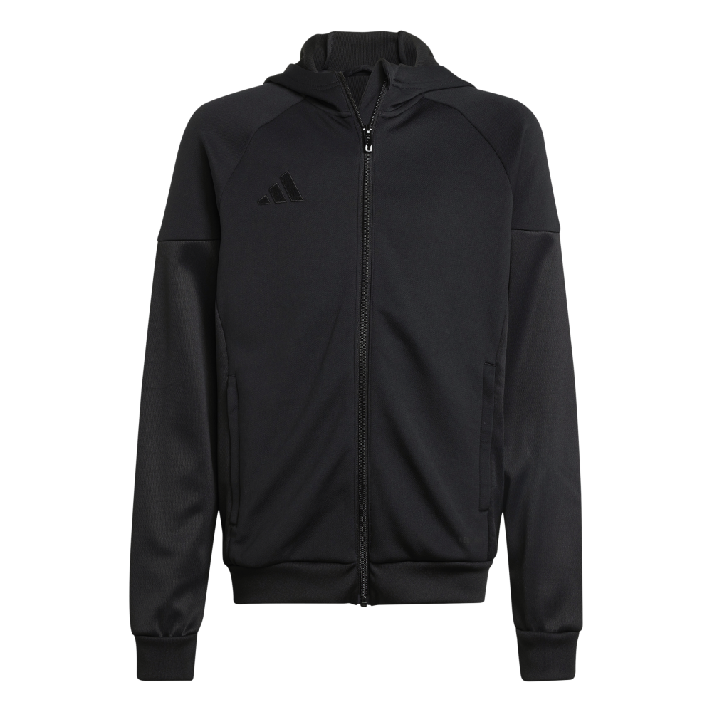 ADIDAS Tiro 25 Kids Kapuzenjacke (black) - Front View
