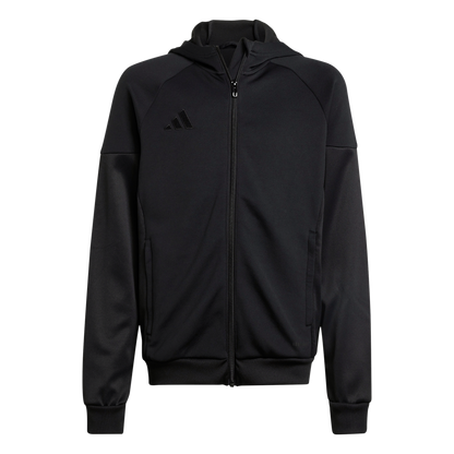 ADIDAS Tiro 25 Kids Kapuzenjacke (black) - Front View