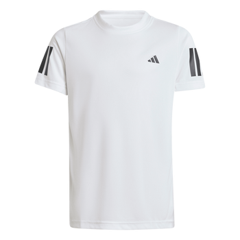 ADIDAS Club Tennis 3-Streifen Kids T-Shirt (white) - Front Center View