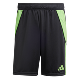 ADIDAS Tiro 24 Shorts Herren (BLACK/semi lucid lime) - Front View