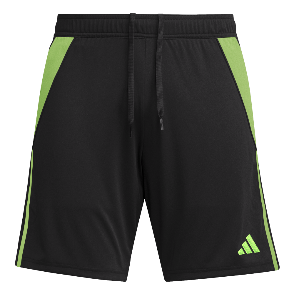 ADIDAS Tiro 24 Shorts Herren (BLACK/semi lucid lime) - Front View
