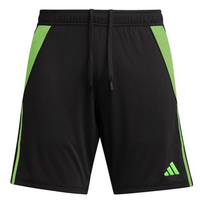 ADIDAS Tiro 24 Shorts Herren (BLACK/semi lucid lime) - Front View