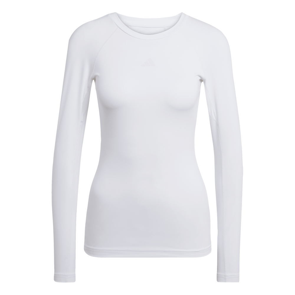 ADIDAS Techfit Longsleeve Damen (white) - Front View