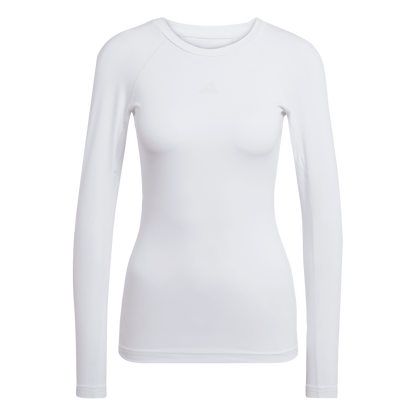 ADIDAS Techfit Longsleeve Damen (white) - Front View