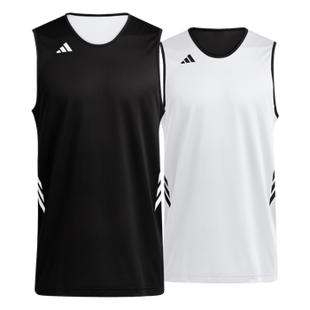 ADIDAS 3G Speed Basketballtrikot Zum Wenden Aeroready Für Kinder (black/white) - Front View