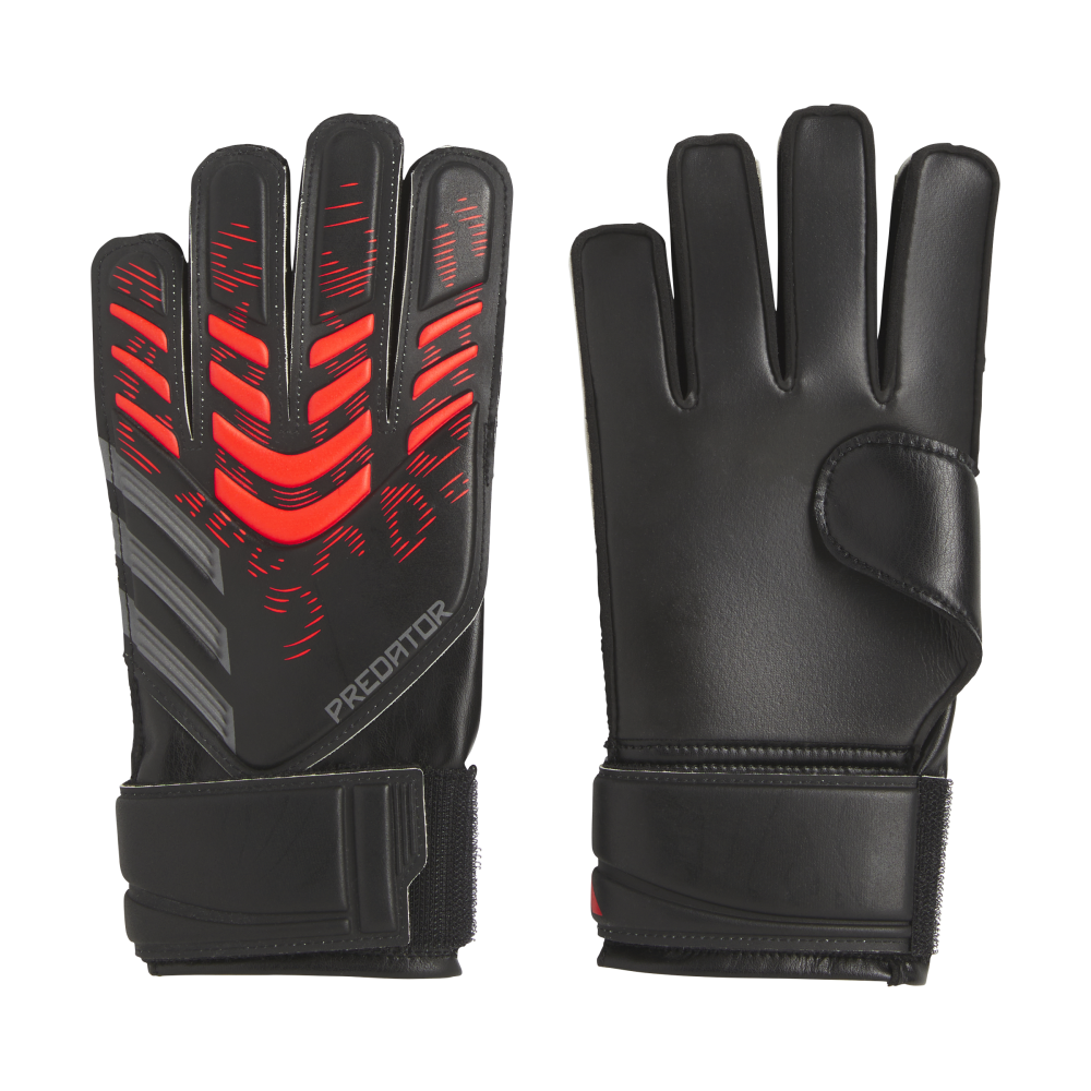 ADIDAS Predator Training Kids Torwarthandschuhe (black/black/lucid red) - Front Center View