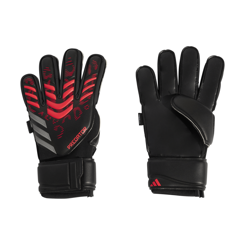 ADIDAS Predator Match Fingersave Torwarthandschuhe (black/black/lucid red) - Front Center View