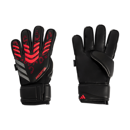 ADIDAS Predator Match Fingersave Torwarthandschuhe (black/black/lucid red) - Front Center View