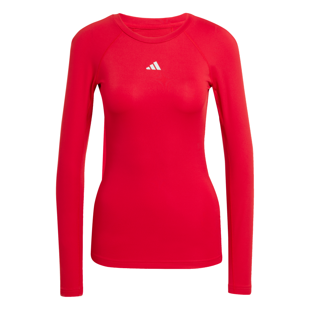 ADIDAS Techfit Longsleeve Damen (team power red 2) - Front View