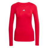ADIDAS Techfit Longsleeve Damen (team power red 2) - Front View