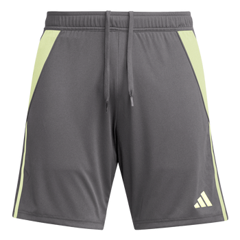 ADIDAS Tiro 24 Shorts Herren (grey five/pulse lime) - Front View