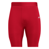ADIDAS Techfit Kurze Leggings Herren (team power red 2) - Front View