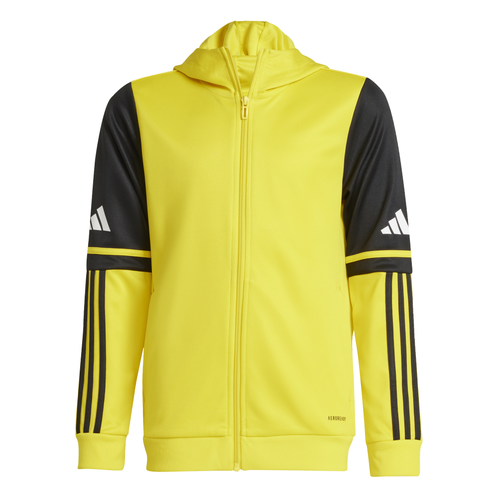 ADIDAS Squadra 25 Kids Kapuzenjacke (team yellow/black/white) - Front View