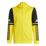 ADIDAS Squadra 25 Kids Kapuzenjacke (team yellow/black/white) - Front View