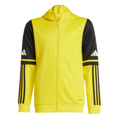 ADIDAS Squadra 25 Kids Kapuzenjacke (team yellow/black/white) - Front View