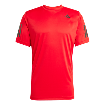 ADIDAS Club Tennis Climacool 3-Streifen T-Shirt Herren (better scarlet) - Front Center View