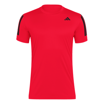 ADIDAS Club Tennis Climacool 3-Streifen T-Shirt Herren (better scarlet) - Front View