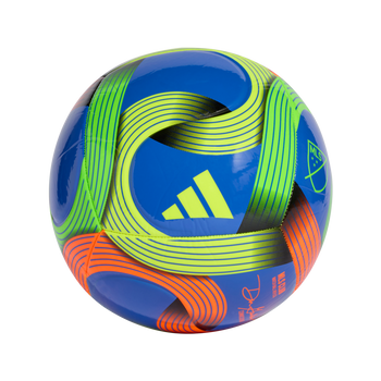 ADIDAS 2026 Major League Soccer Club Ball (hi-res blue/green/orange/yellow) - Front Center View