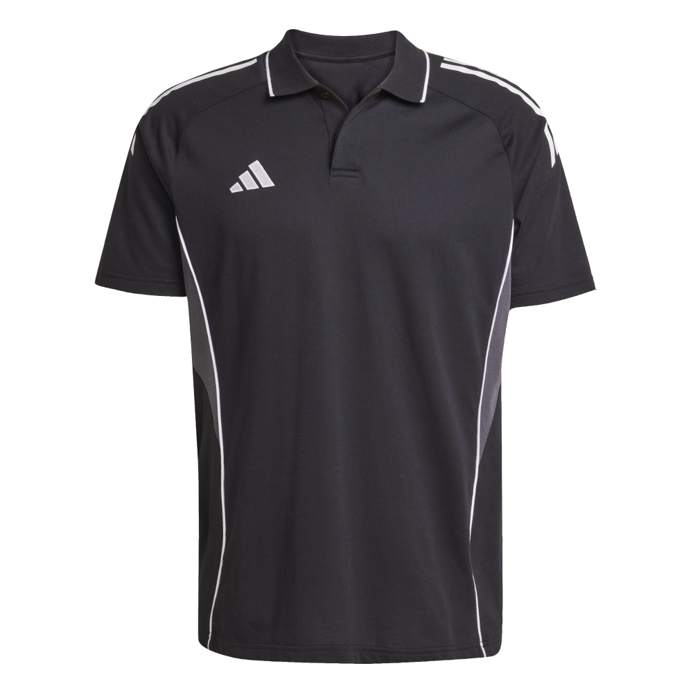 ADIDAS Tiro 25 Competition Poloshirt Herren (black/white) - Front Center View