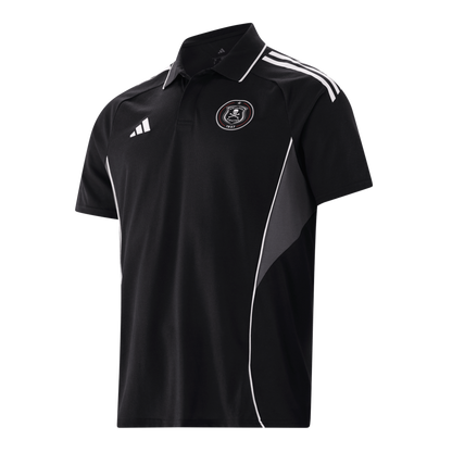 ADIDAS Tiro 25 Competition Poloshirt Herren (black/white) - Front View